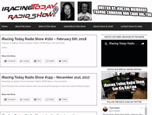 Tablet Screenshot of iracingtodayradio.com